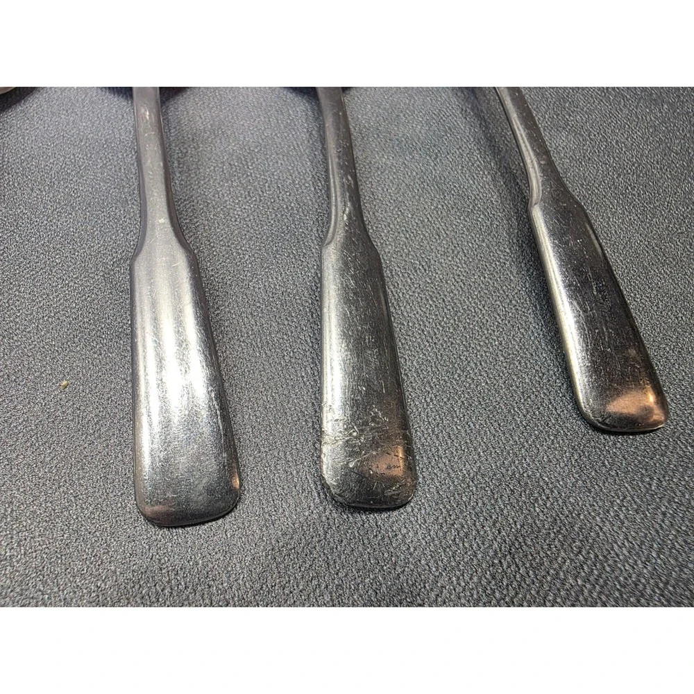 WM A Rogers Oneida Stainless Flatware Set 9 Teaspoons 1 Dinner Fork Vintage